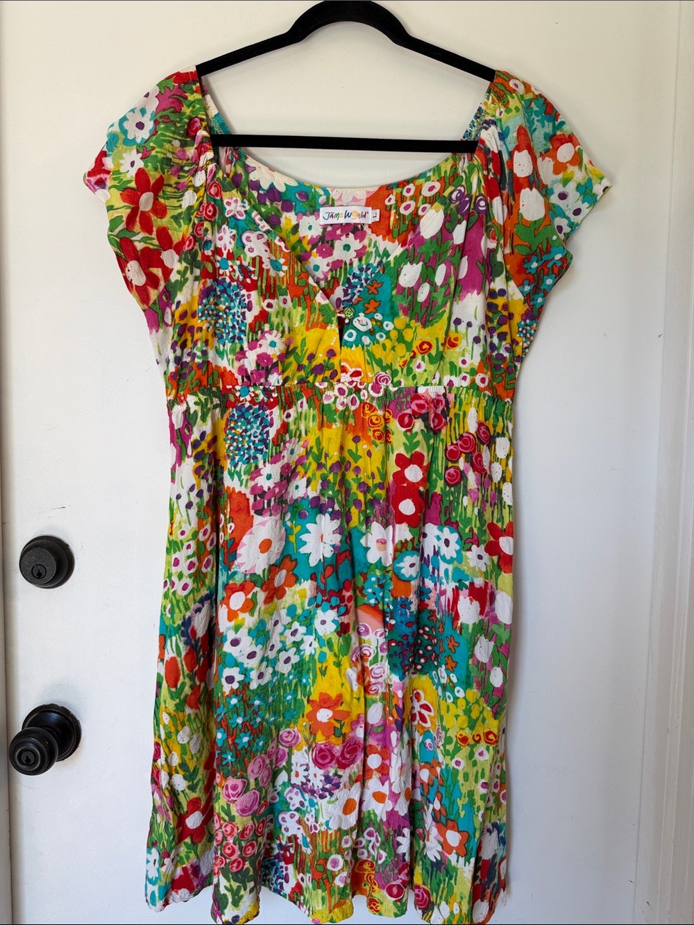 Jams World Dress Hawaiian Spring Flowers Garden Resort Cruise large